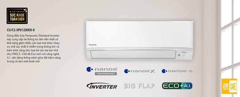 Máy lạnh Panasonic inverter 1.5HP CU/CS-XPU12XKH-8